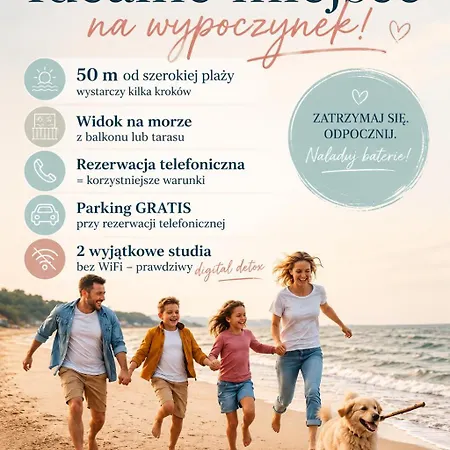Comfort - Sea Comfort I Z Tarasami Na Dachu, Widokiem Na Morze, 50 M Od Plazy Rowy (Pomerania)